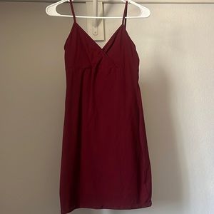 Burgundy spaghetti strap dress size m